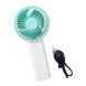 Вентилятор ручний акумуляторний Jisulife mini portable fan F2B Білий з блакитним