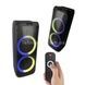 Колонка беспроводная с RGB подсветкой 50Вт Bluetooth, AUX, USB SPS ZQS10209 Черная