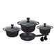 Набор посуды 9 предметов Bellmax Cookware Set BM-152 Черный