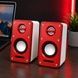 Колонки компьютерные 5Вт USB V15 Красные