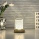 Ночник настольный металлический на батарейках LED D15 Gold