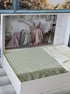 Постільна білизна літня з покривалом-піке (220х240см), простирадлом (240х260см) та наволочками (2 шт) Pupilla