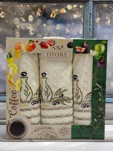 Рушники кухонні Diore Olive 40х60см Вафельні набір 3шт