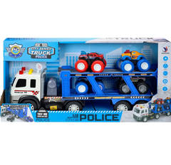 Игрушка Трейлер Полиция 4 машинки Police