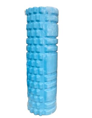 Ролик масажний для йоги, фітнесу (спини і ніг) OSPORT (30 * 9 см) Блакитний