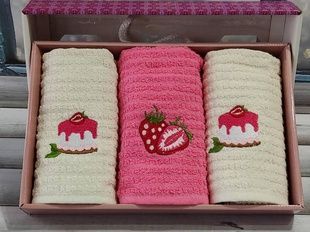 Рушники кухонні Fushia Cilek 40х60см Махра набір 3шт