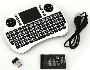 Беспроводная клавиатура с тачпадом wireless MWK08 (I8) белая