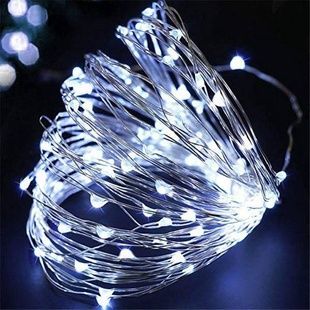 Гірлянда Роса срібний дріт USB з пультом д/в 20м 200LED