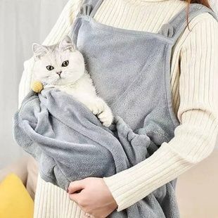 Фартух-перенесення для тварин нагрудна для котів та собак Mop Cat Apyon Сірий