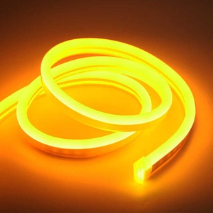 Стрічка силіконова LED NEON 5M Yellow 12V-220V