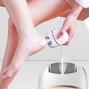Пилка для ніг з LED-дисплеєм з 2 швидкостями та змінними насадкамиYS-688 Біла