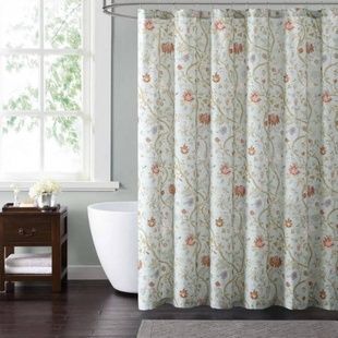 Фіранка-шторка для душу 180*180см Shower curtain W-5 Квіточки