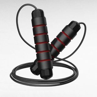 Скакалка з підшипниками швидкісна 2,6м Bambi SK221506 Чорна з червоним