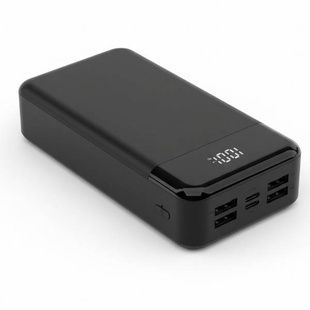 Power Bank 30 000mA 4 роз'єми USB, мікро USB, TYPE-C Чорний