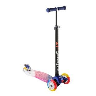 Самокат детский Best Scooter 0072Е, колёса PU светятся Бело-розово-фиолетовый