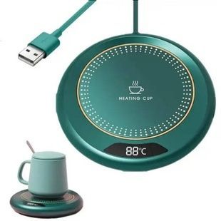 Підставка з підігрівом для чашки Heating Cup Зелена