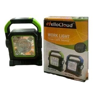 Ліхтар LED на сонячній батареї HC-7078А Чорний із салатовим