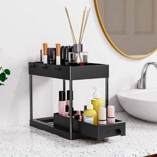 Стелаж-органайзер кухонний Kitchen Storage Rack MA709 Чорний