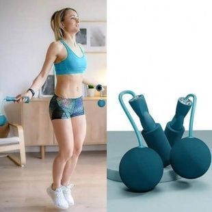 Скакалка з кулями обтяжувачами Синя