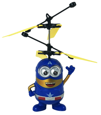 Іграшка літаючий міньйон Капітан Америка (вертоліт)