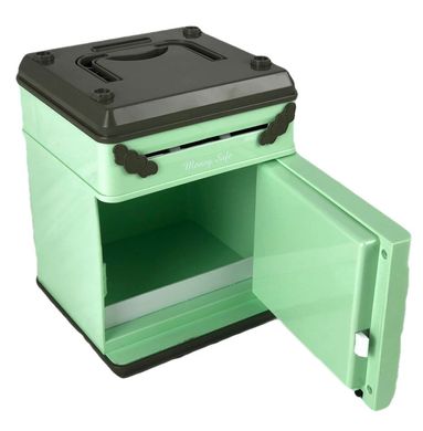 Дитячий сейф-скарбничка piggy bank з кодовим замком зелений + Подарунок