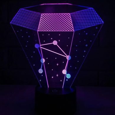 Настольный 3D светильник Алмаз
