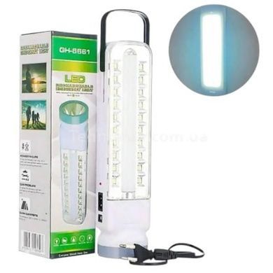 Фонарь-лампа аккумуляторная подвесная/настольная GH-666 Rechargeable Emeancy Light Белая