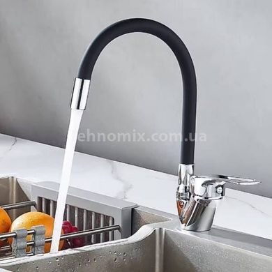 Смеситель кухонный гибкий water tap HA-181 Черный