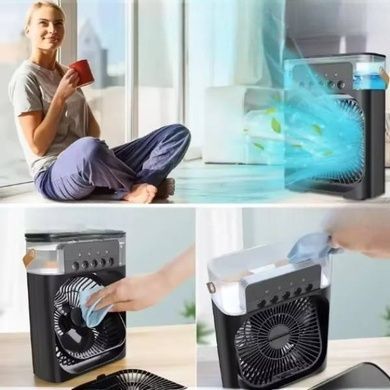 Кондиционер портативный переносной с резервуаром 350мл Artic Air Cooler Fan ICE 5130 Черный