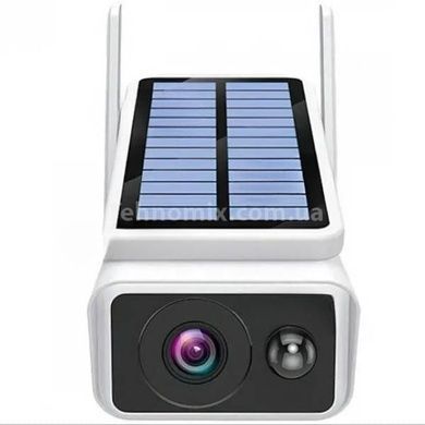 Камера видеонаблюдения с солнечной панелью WiFi Q2 ICSEE FHD-Contains18650 batteries Белая