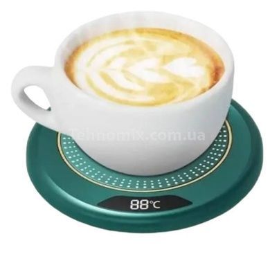 Подставка с подогревом для чашки Heating Cup Зеленая