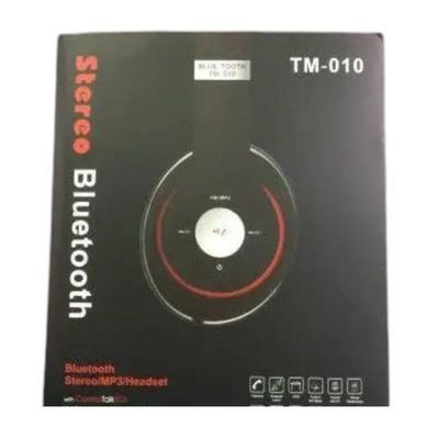 Наушники аккумуляторные беспроводные акустические Bluetooth TM010 Черные