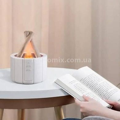 Увлажнитель воздуха в виде костра с имитацией пламени Bonfire Himidifier Белый