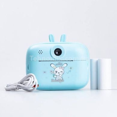 Фотоаппарат моментальной печати Зайчик Print Camera MA458 Голубой