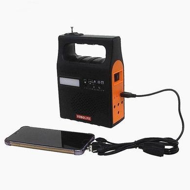 Фонарь на солнечной батарее LM-3601 MP3/Bluetooth/FM Radio/2 лампы