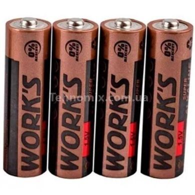 Набір батарейок 4шт АА Works LR06 alkaline