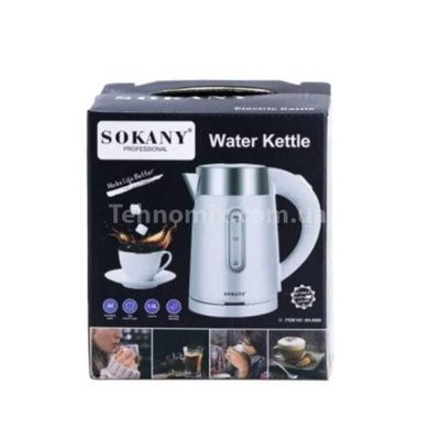 Электрочайник 1л Sokany SK-0808 Белый
