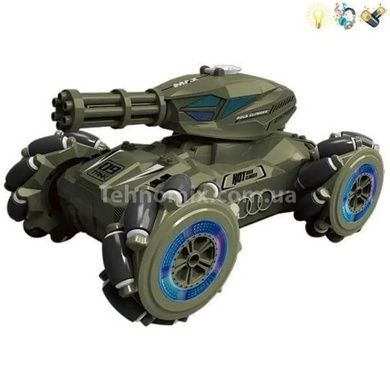 Танк стріляючий з керуванням жестами + пульт д/в Tracked Tank Pank Shooter Зелений