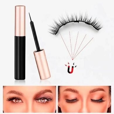 Ресницы накладные магнитные false eyelashes AND 5509 Черные