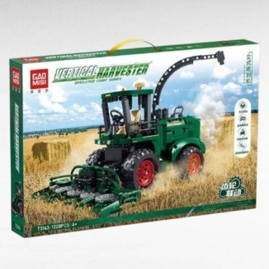 Конструктор Комбайн 1220 деталей T 3143 Зеленый