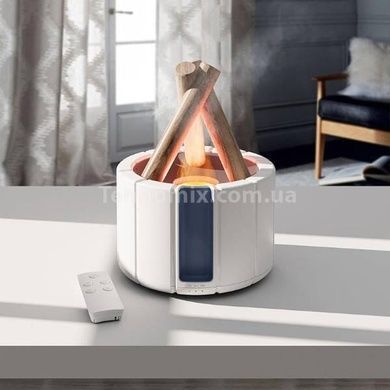 Увлажнитель воздуха в виде костра с имитацией пламени Bonfire Himidifier Белый