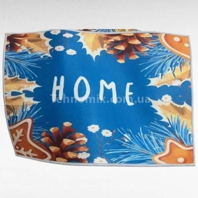 Коврик для дома в прихожую Home Синий 40*60