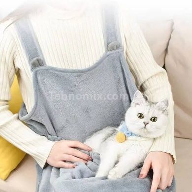 Фартух-перенесення для тварин нагрудна для котів та собак Mop Cat Apyon Сірий
