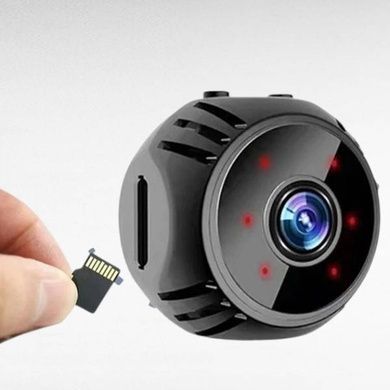 Миникамера с функцией ночного виденья W8 IP Wi-Fi HD Черная