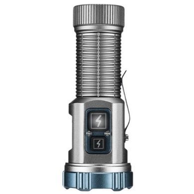 Ліхтар ручний акумуляторний YEMAO YM-F555X 5P35+4LED RED+BLUE Сірий