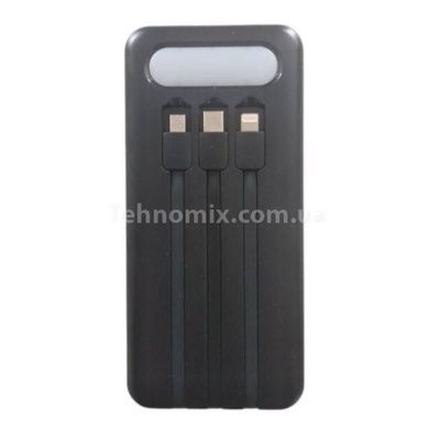 Power Bank 30 000mA 4 роз'єми USB, мікро USB, TYPE-C Чорний