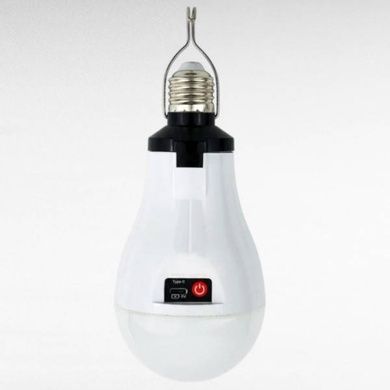 Лампочка з 2 акумуляторами та зарядкою від USB 15W FineBlue Біла