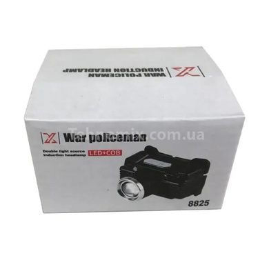 Налобний ліхтар LED + COB 8825
