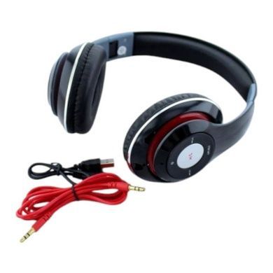 Наушники аккумуляторные беспроводные акустические Bluetooth TM010 Черные