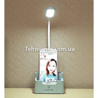 Розумна настільна світлодіодна лампа 3в1 з PowerBank Синя